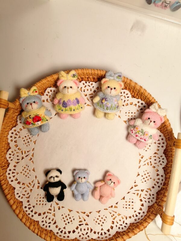 Goon knit Complete kitting toys kitting animals kitting mini bear for new born baby handmade kitting gifts